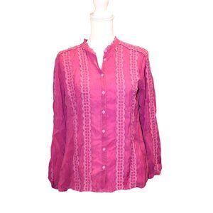 Johnny Was Ivania Blouse, Small NWT